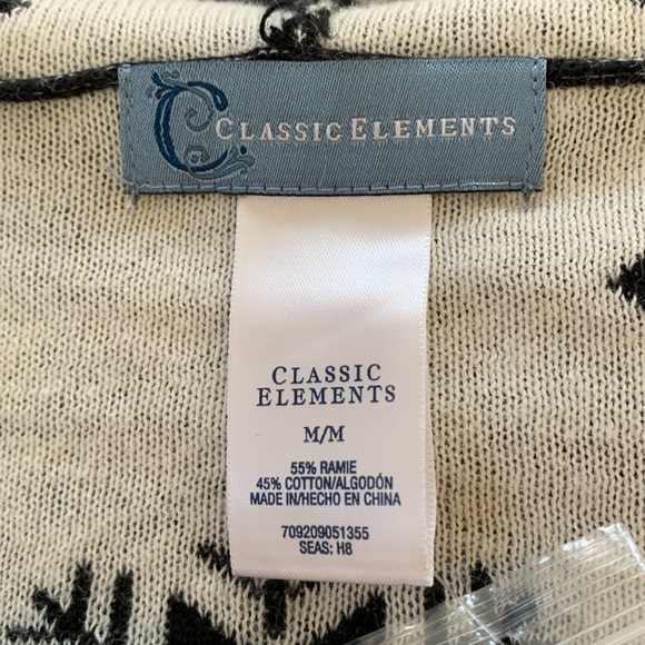 Y2K CLASSICS ELEMENTS Snow Flakes Sweater with Hoodie - Picture 6 of 7